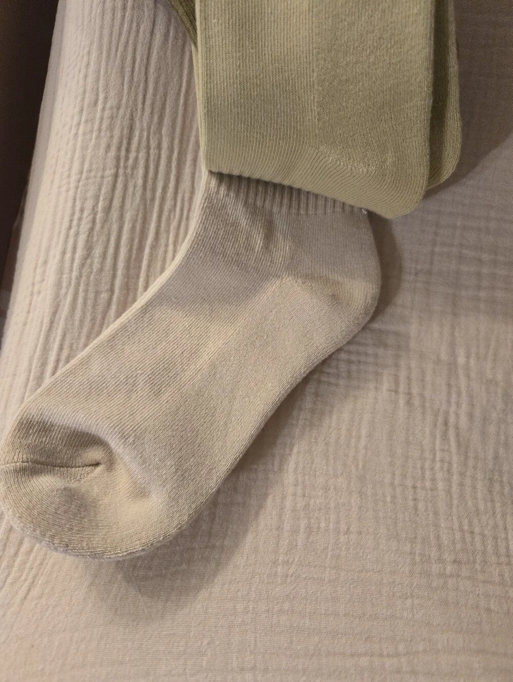NWT American Eagle 3 Pack Olive Green/Tan Cropped Crew Socks